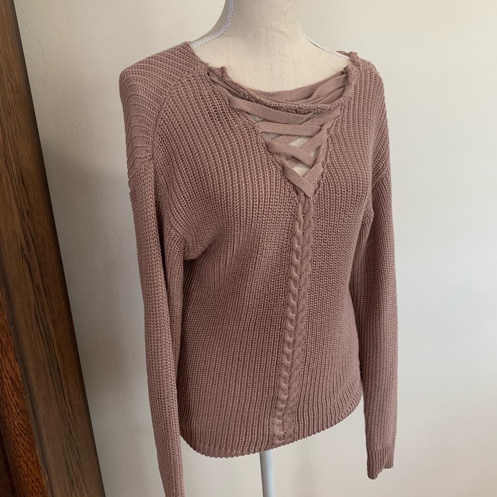 Comfy, Dusty Pink Casual Sweater, Size Small 🌤